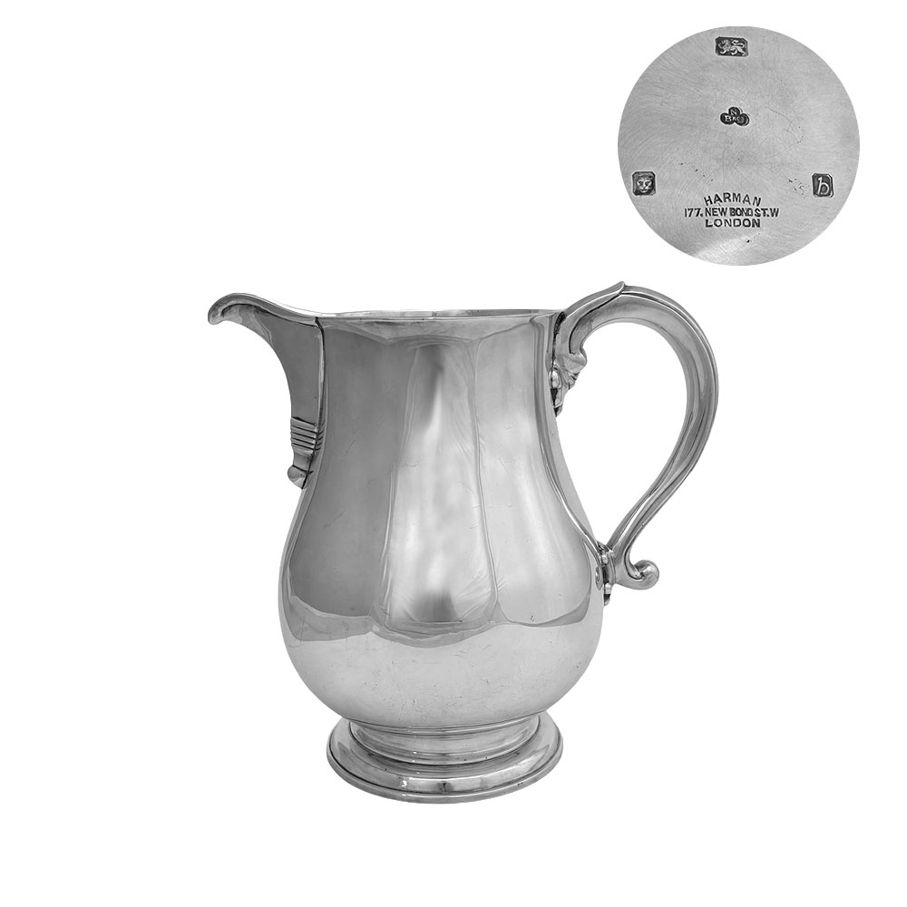 Sterling Silver Beer Jug 1957